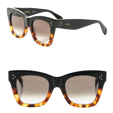 buy celine catherine sunglasses 41098|Black/Tortoise Acetate Frame Catherine Sunglasses.